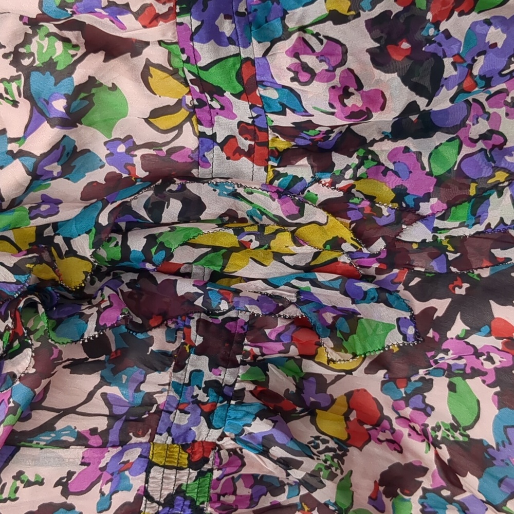 Miss Me Floral Silk Dress - Picture 4 of 6
